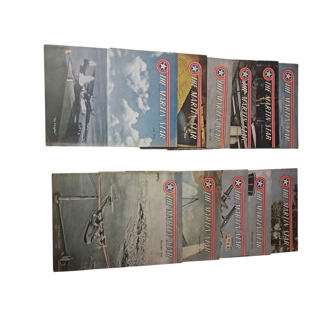 The Martin Star 1944 Magazine Lot Of 11 Missing July